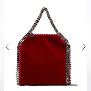STELLA MCCARTNEY - mini Falabella tote bag, red velvet